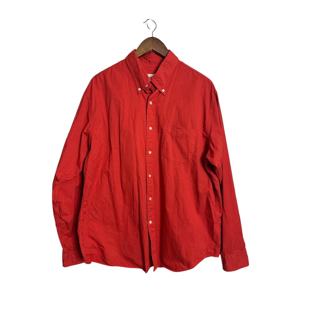 Bellerose Gibbs 82 Men's XL Cotton Button Down Shirt Belgian Designer Preppy